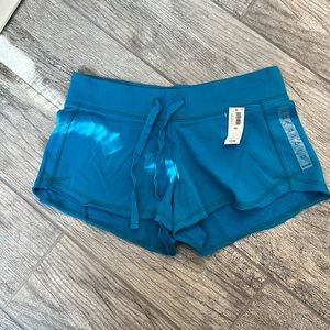 NWT Old Navy Turquoise Aqua Cotton Booty Shorts Women's Size XS